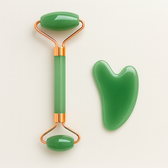 Jade Gua Sha Board & Roller